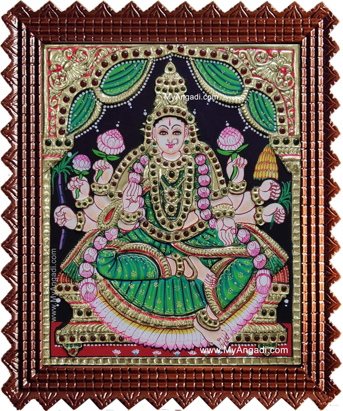 Dhanya Lakshmi Tanjore Painting