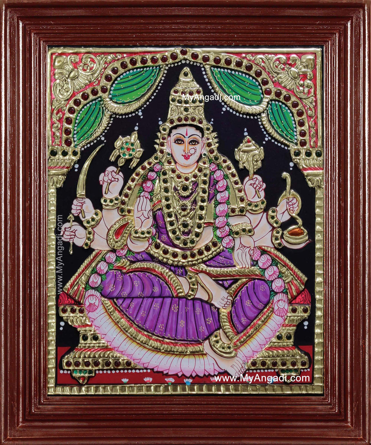 Veera Lakshmi Tanjore Painting
