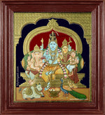 Shiva Family Tanjore Painting