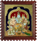 Shiva Family Tanjore Painting