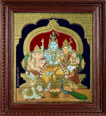 Shiva Family Tanjore Painting