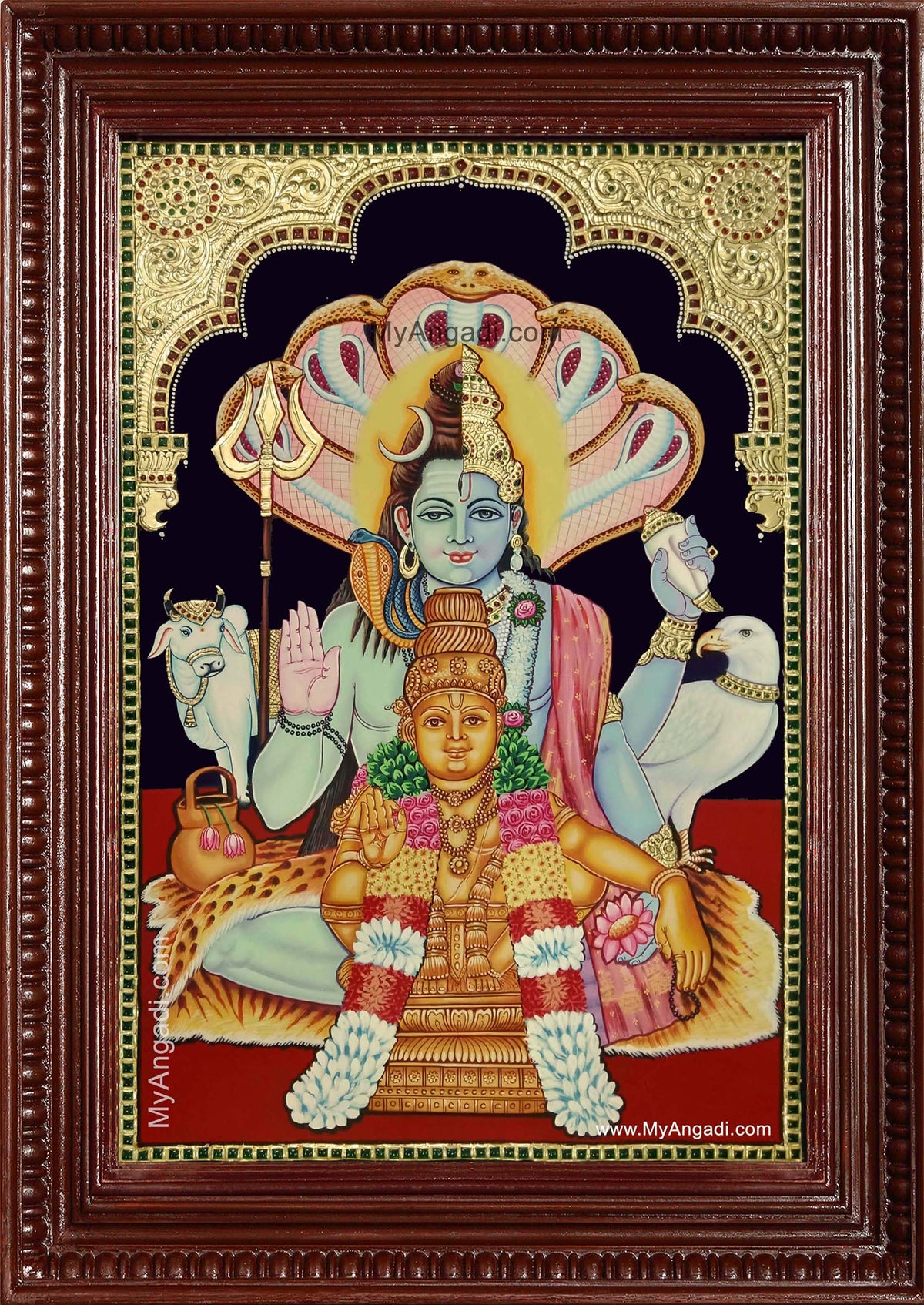 Sankara Narayanan Hariharan - Ayyappan Tanjore Painting