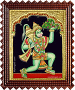 Anchaneya Sanjeevi Hills Tanjore Painting