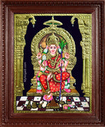 Goddess Lalitha Devi Thanjavur Painting