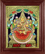 Gaja Lakshmi Tanjore Painting