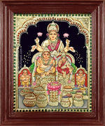 Kubera Lakshmi Tanjore Painting