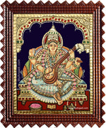 Saraswathi Devi Tanjore Painting