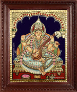 Saraswathi Devi Tanjore Painting