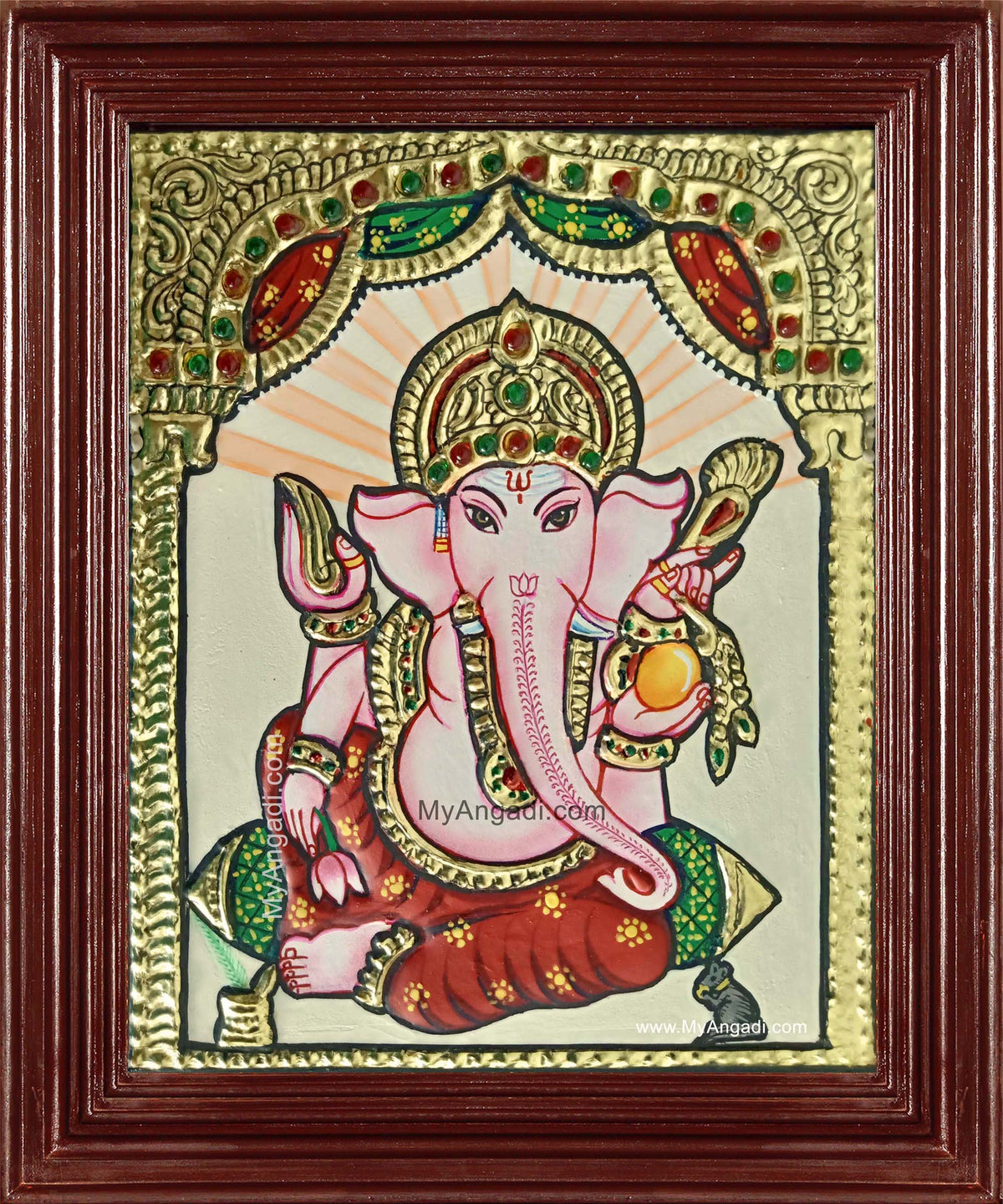 Small Ganesha Tanjore Painting