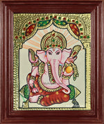 Small Ganesha Tanjore Painting