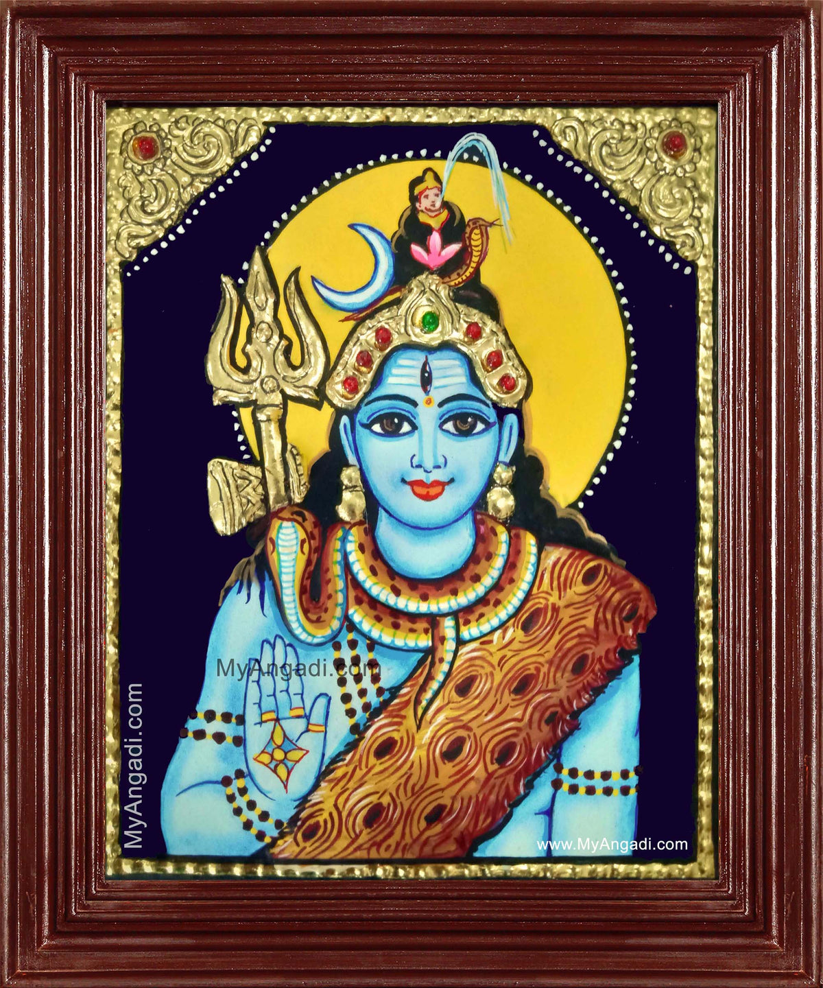 Shiva Tanjore Painting