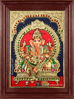 Sri Ganesha Tanjore Painting