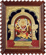 Kalamangalam Kula Vilakku Amman Tanjore Painting