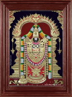 Lord Tirumalai Srinivasan Tanjore Painting