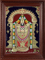 Lord Tirumalai Srinivasan Tanjore Painting