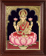 Goddess Maha Lakshmi Tanjore Painting