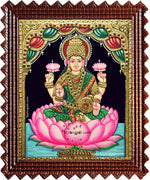 Goddess Maha Laxmi Tanjore Painting