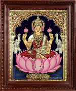 Gaja Lakshmi Tanjore Painting