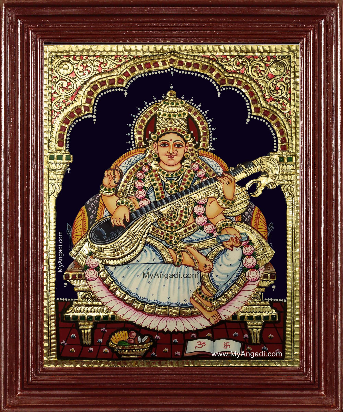 Saraswathi Tanjore Painting