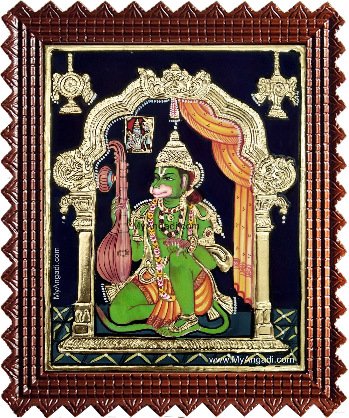 Hanuman Tanjore Painting