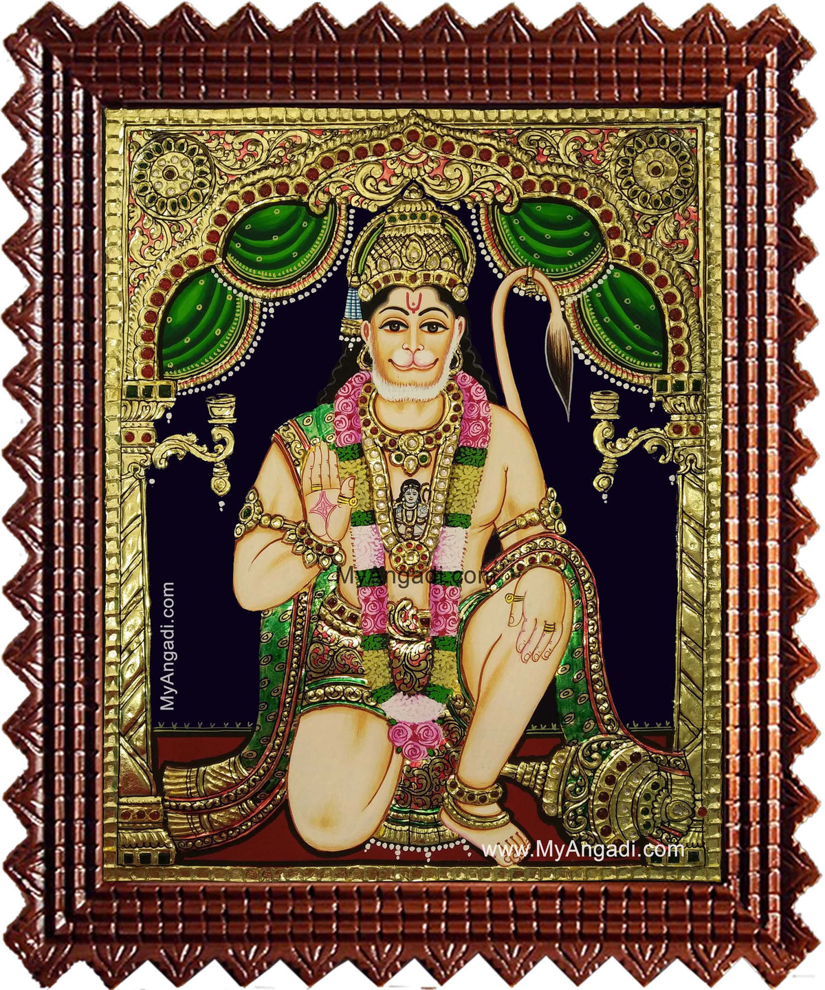Hanuman Tanjore Painting