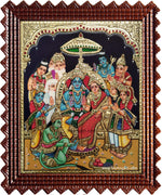 Sri Ramar Pattabishekam Tanjore Painting