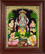 Sri Satya Narayana Swamy Tanjore Painting