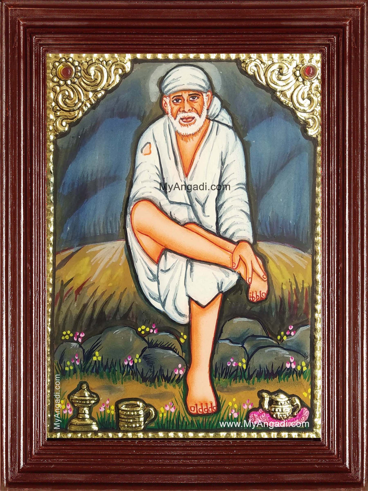 Small Size Sai Baba Tanjore Painting