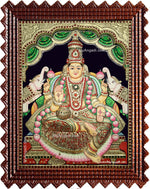 Gaja Lakshmi 3d Embossed Tanjore Painting