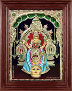 Kollur Mookambika Devi 3d Embossed Tanjore Painting