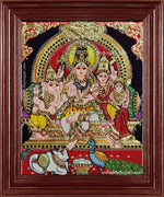 Shiva Family Tanjore Painting