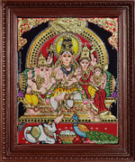Shiva Family Tanjore Painting