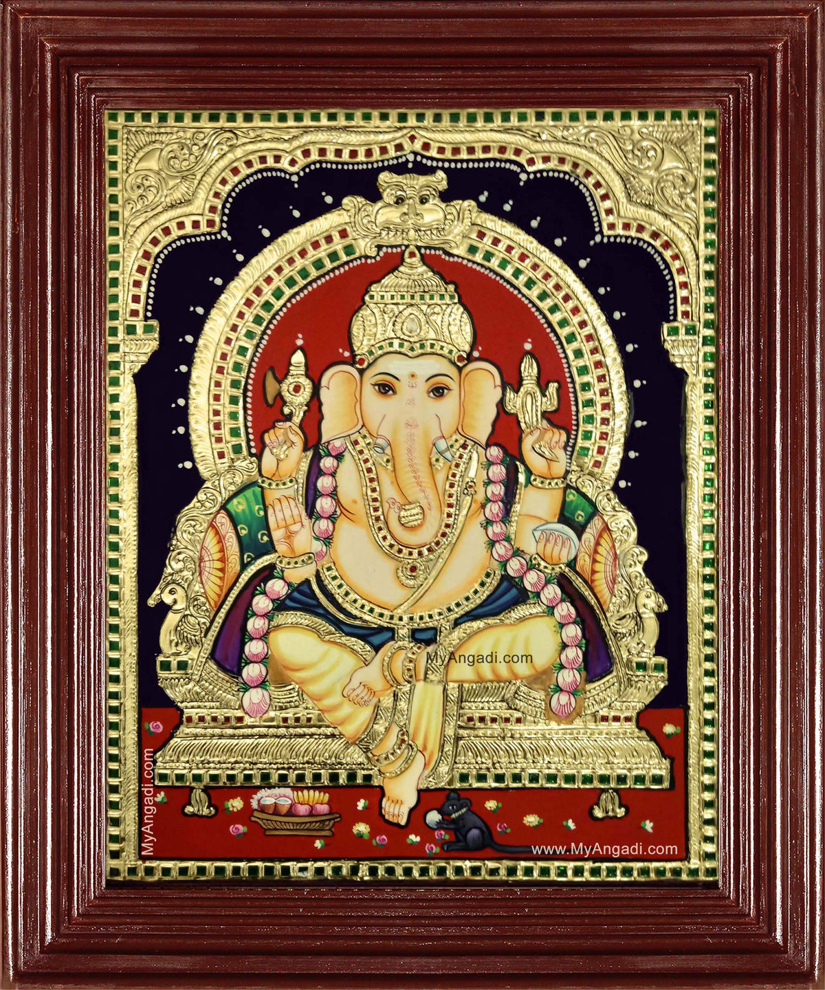Shri Ganesha Tanjore Painting