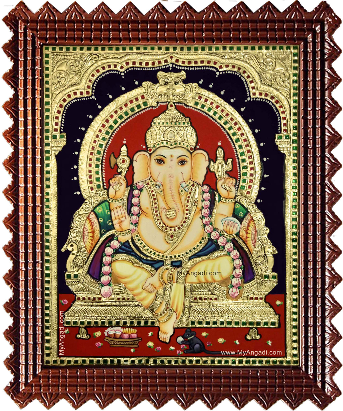 Shri Ganesha Tanjore Painting