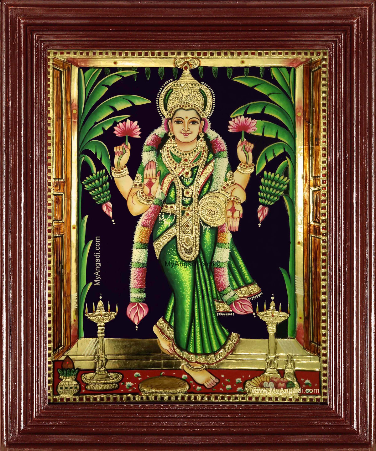 Graha Lakshmi Tanjore Painting
