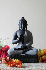 Meditating Buddha Stone Finish - 18 inches
