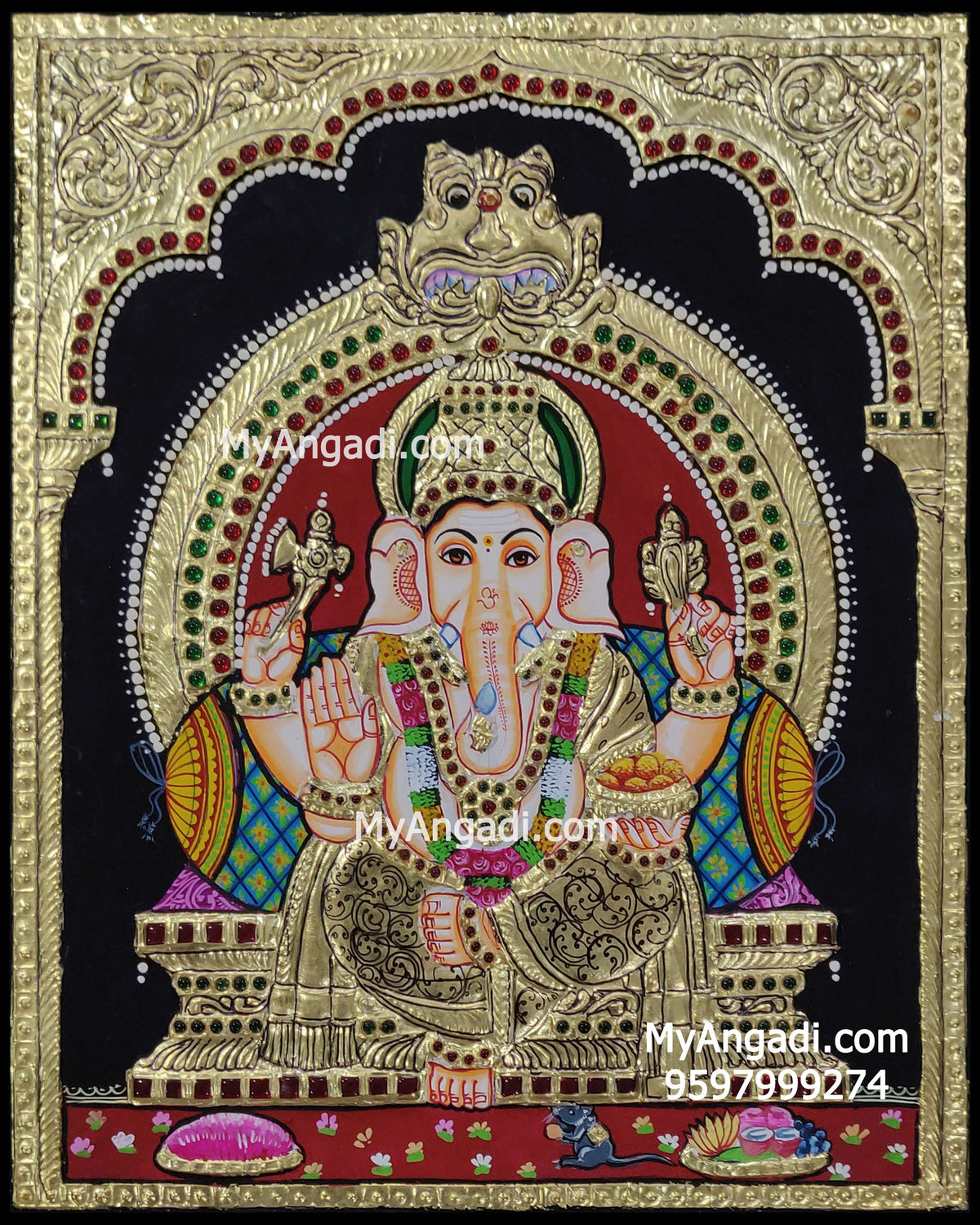 Ganesha Tanjore Painting
