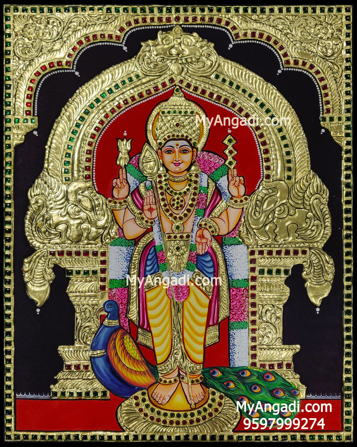 Murugan Tanjore Painting