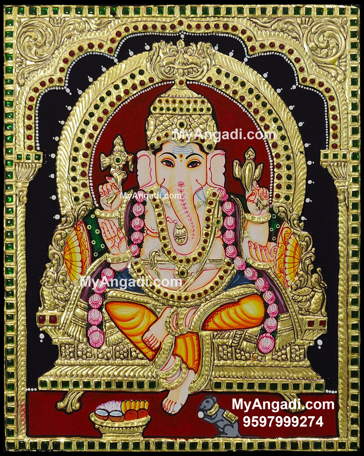 Ganesha Tanjore Painting