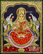 Gajalakshmi Tanjore Painting