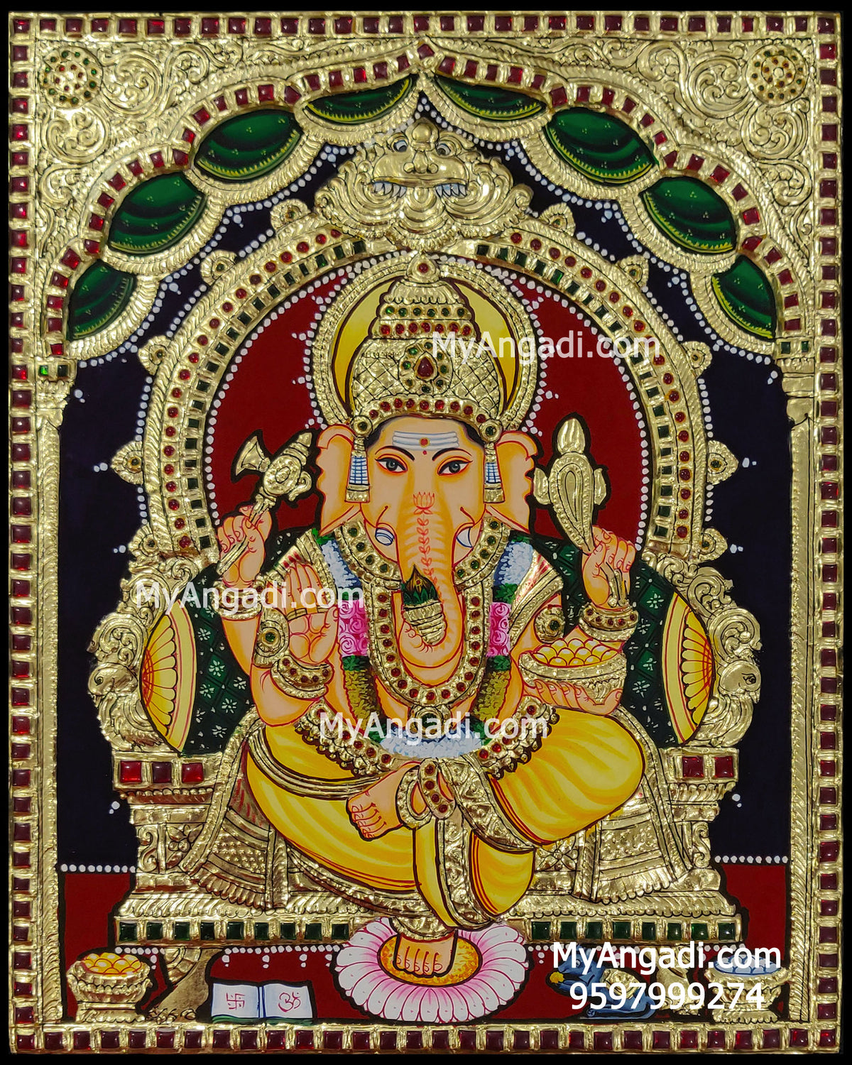 Ganesha Tanjore Painting