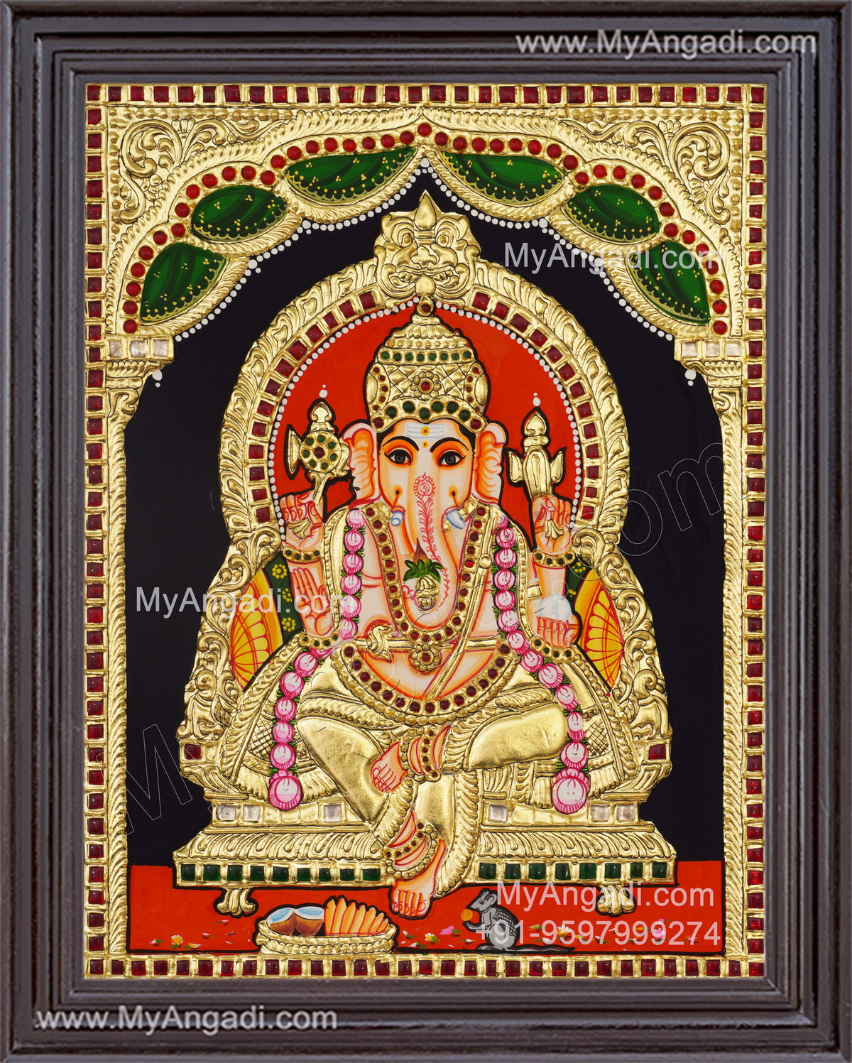 Ganapati Tanjore Painting
