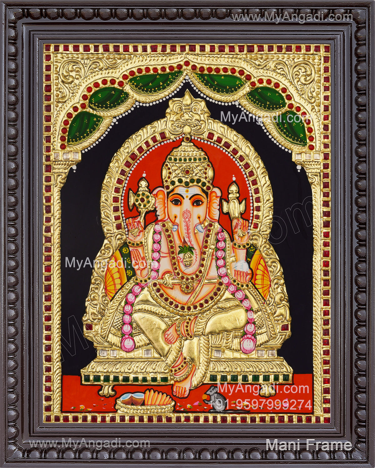 Ganapati Tanjore Painting