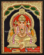 Ganapati Tanjore Painting