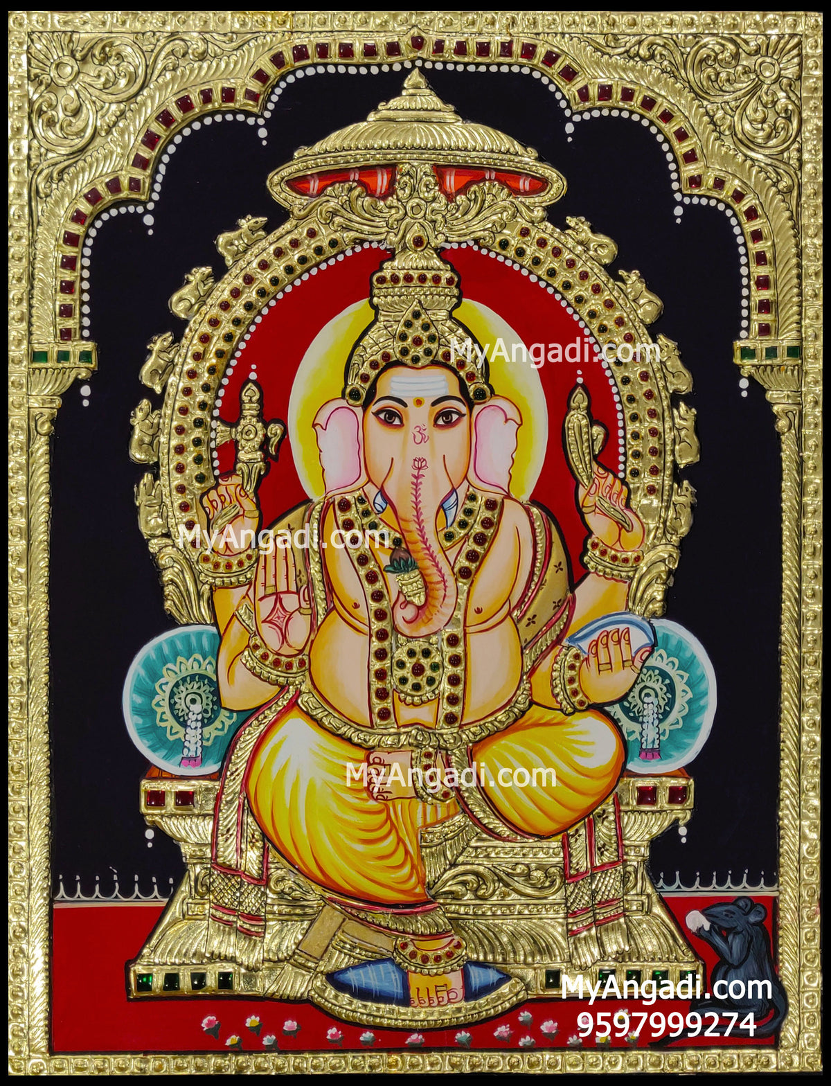 Ganesha Tanjore Painting