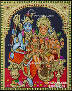 Shiva Family Tanjore Painting