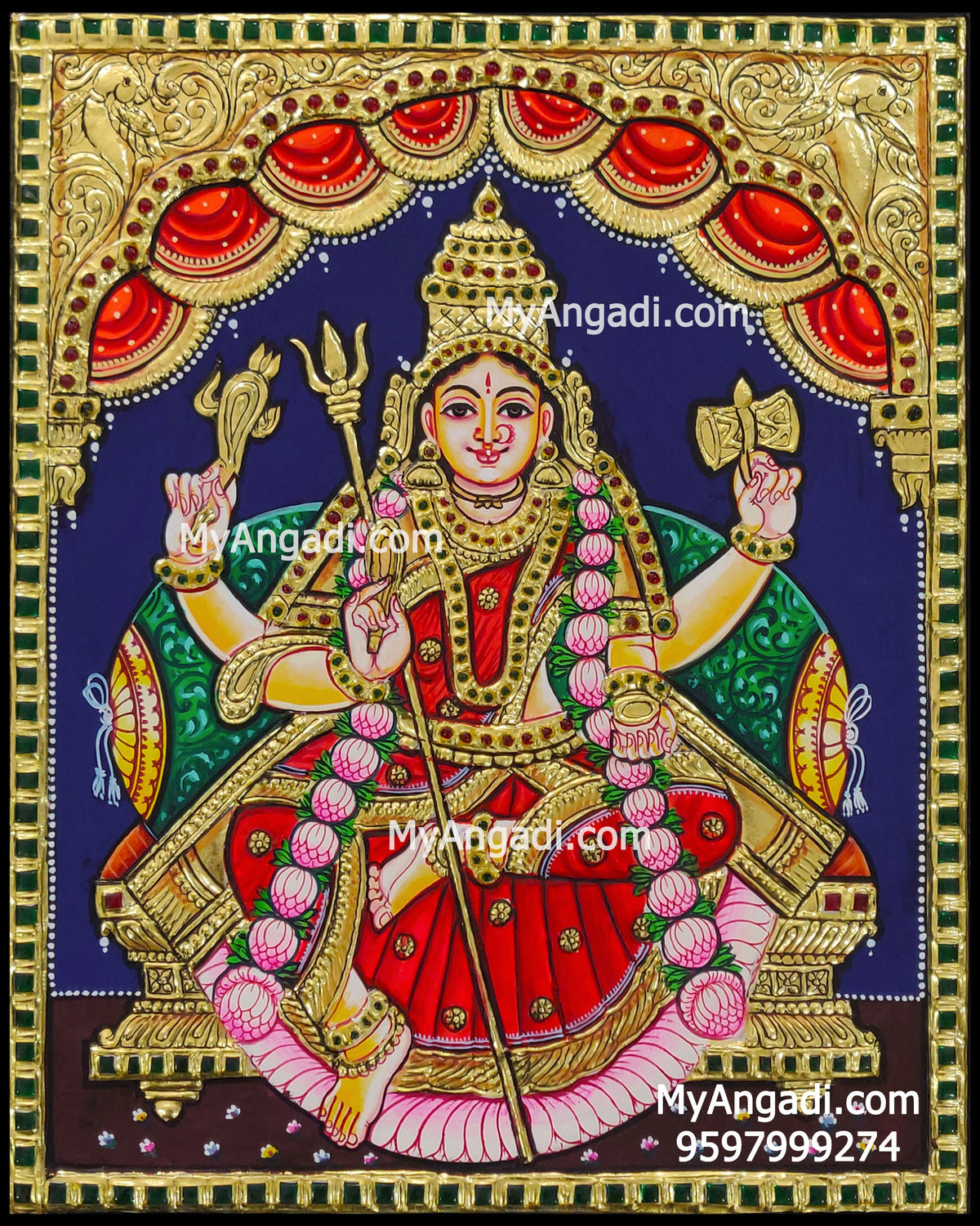 Mariamman Tanjore Painting