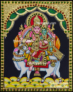 Pradosha Sivan Paravathi Tanjore Painting