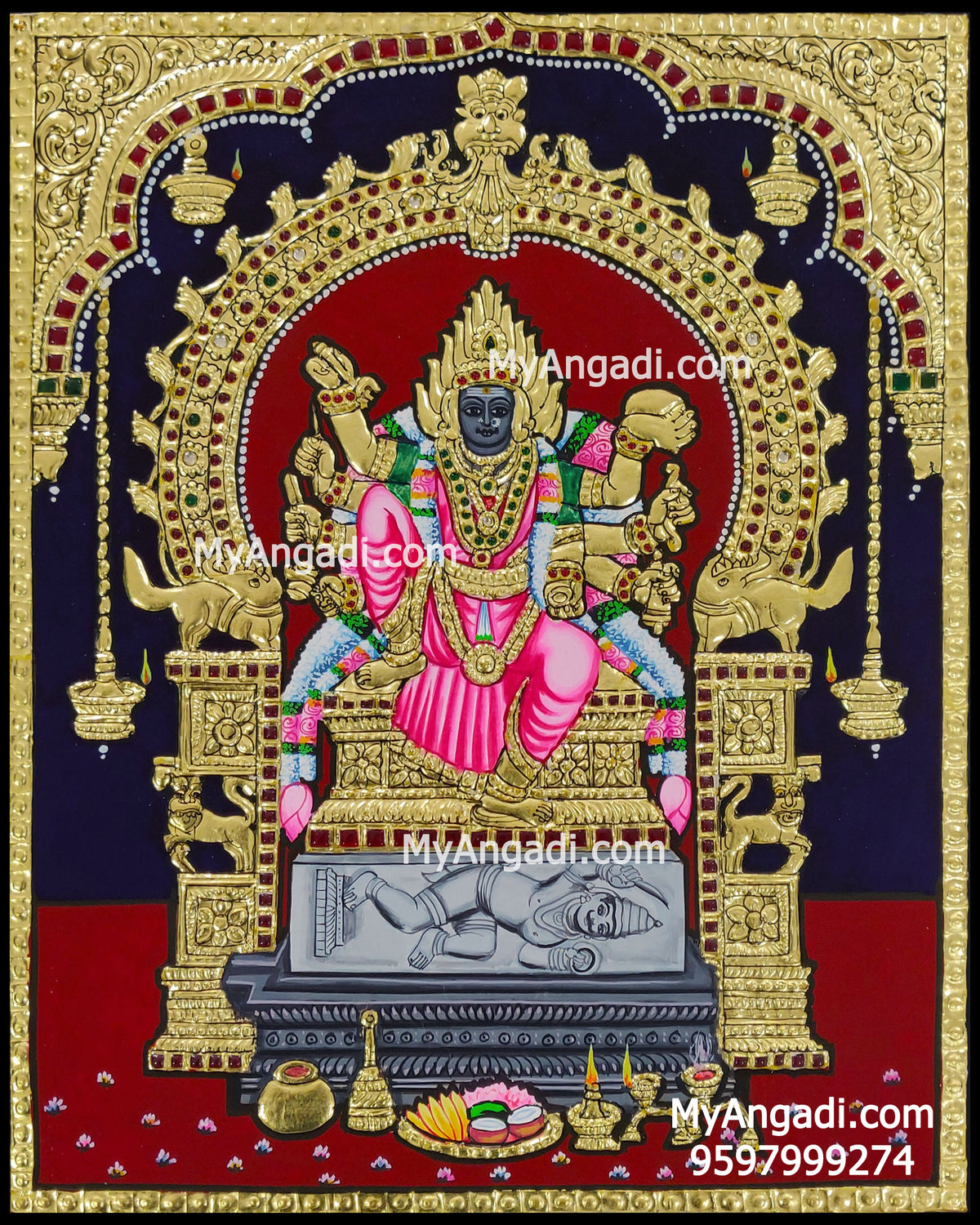 Kariya Kali Amman Tanjore Paintings