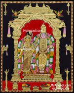 Andal Vishnu Tanjore Painting